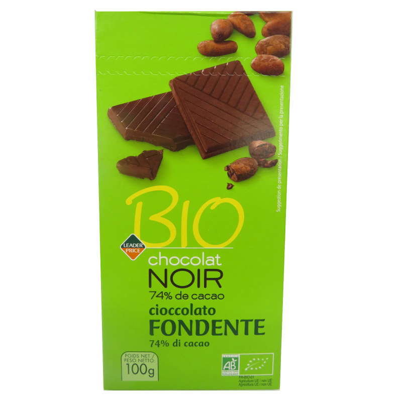 CHOCOLAT NOIR 70% DE CACAO BIO (100G)