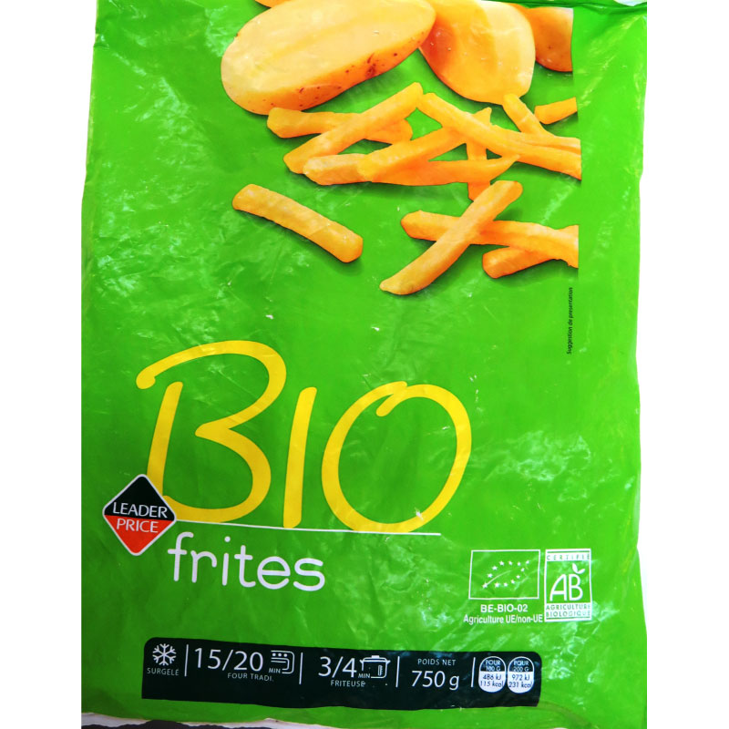 FRITES BIO 750 GRS
