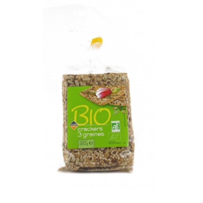 CRACKERS 3 GRAINES BIO (200G)