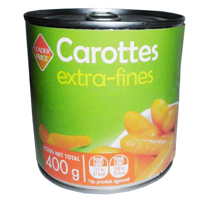 CAROTTES EXTRA FIN 1/2 265GR