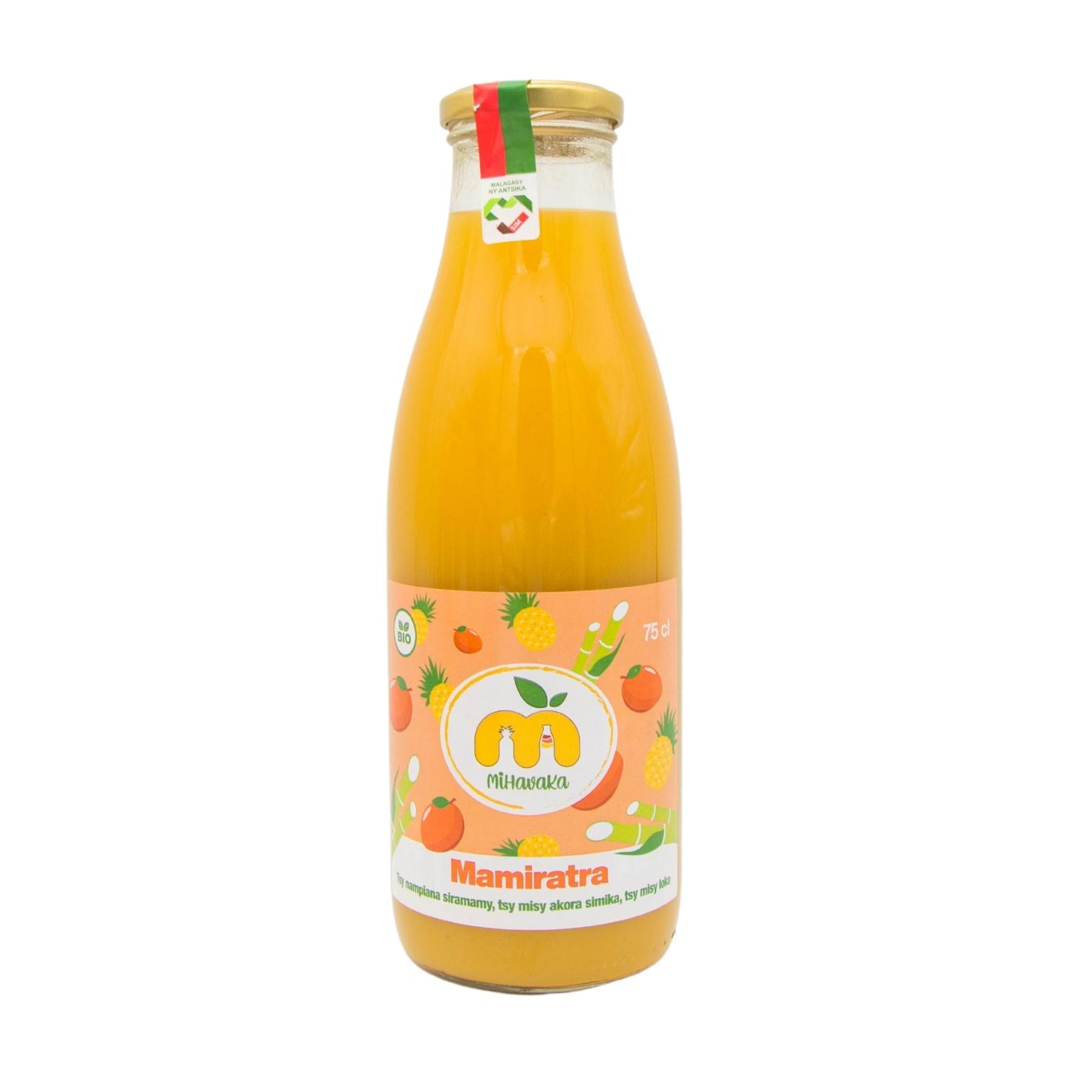 JUS MANGUE ANANAS CANNE EAU-MAMIRATRA 75CL